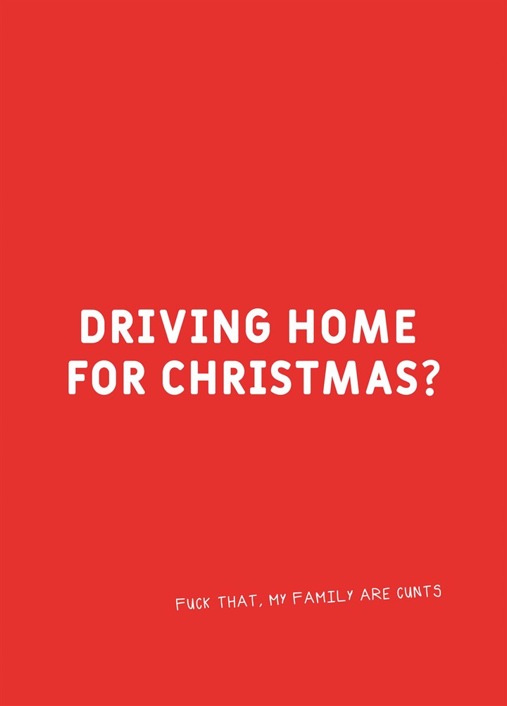Driving Home For Christmas