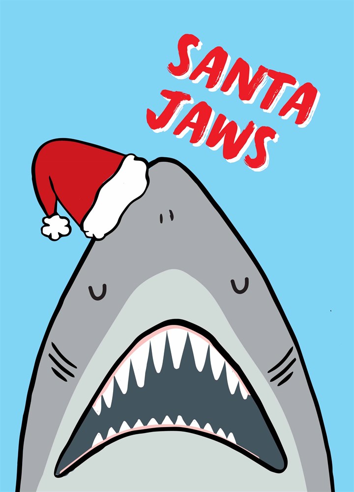 Santa Jaws Card