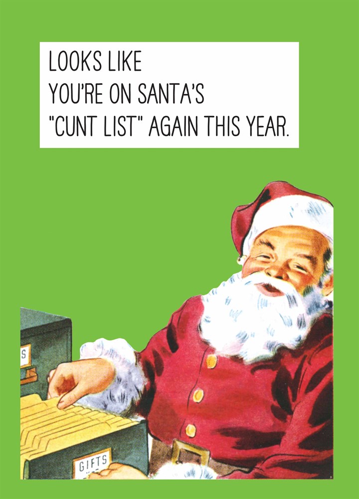 Santa's List Again This Year