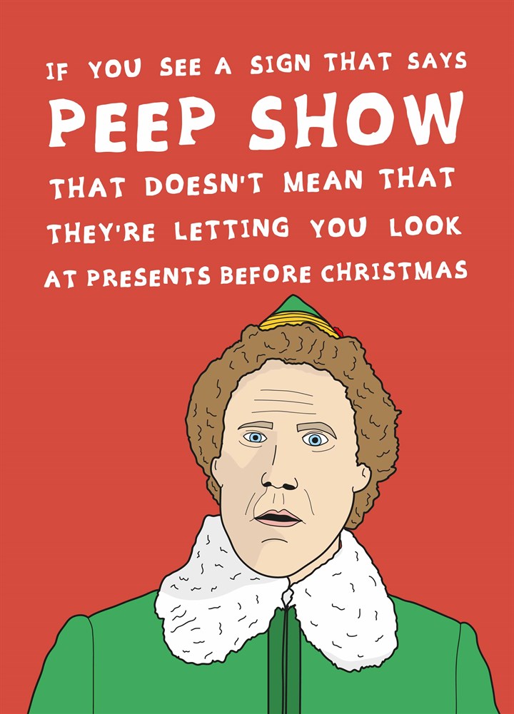 Christmas Peep Show Card