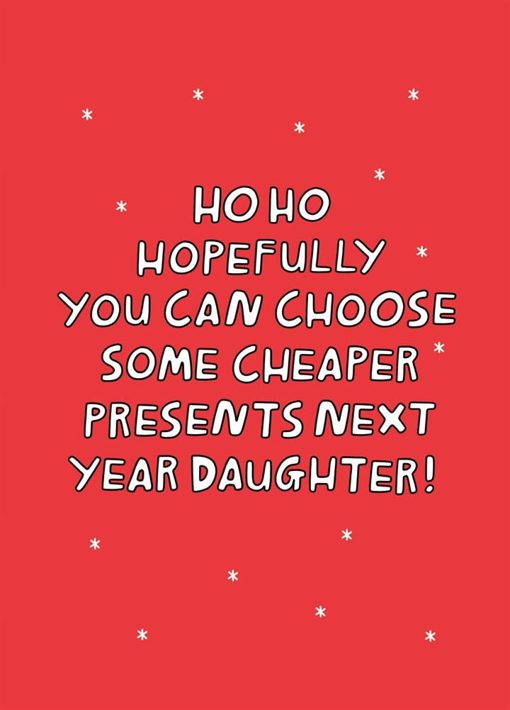 Cheaper Presents Daughter Card