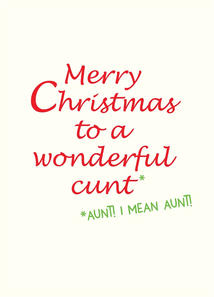 Christmas Aunt