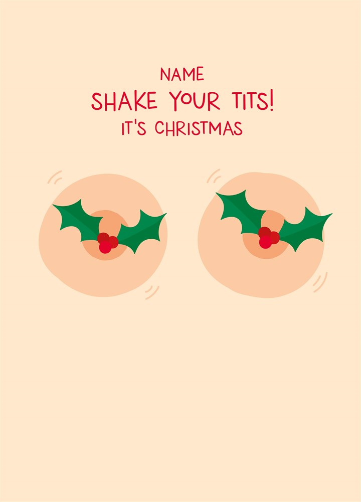 Shake Your Tits Card