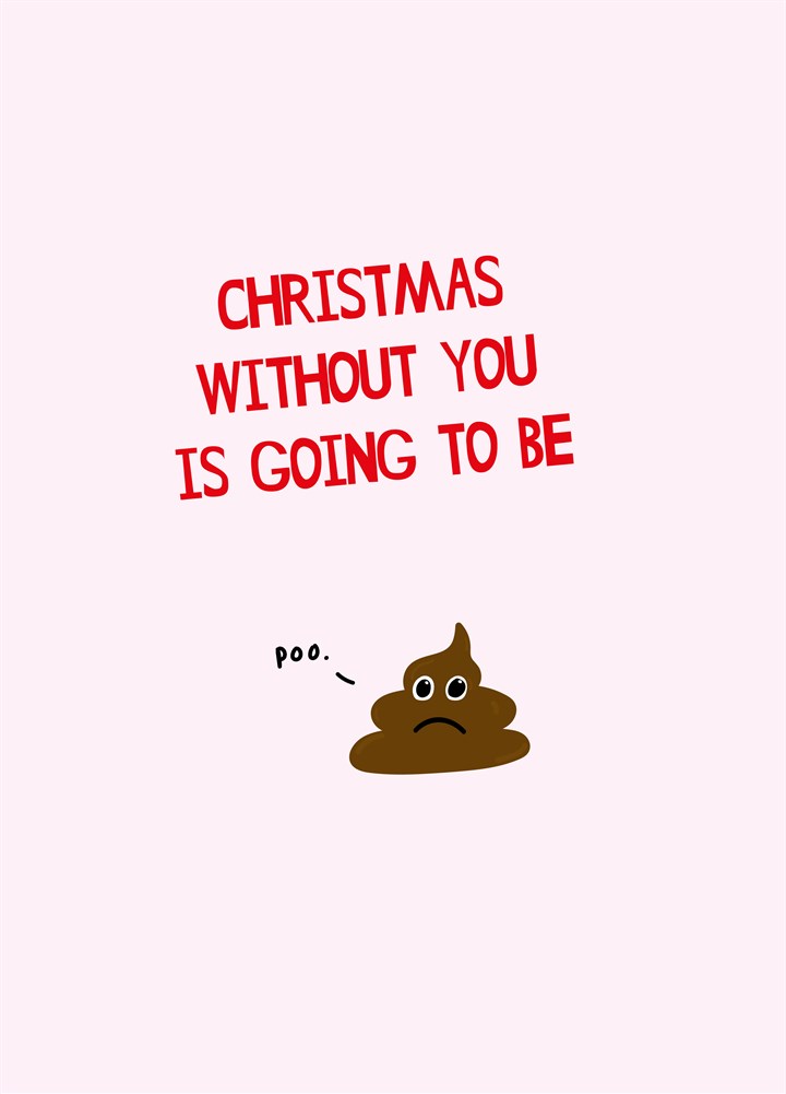 Christmas Poo Card