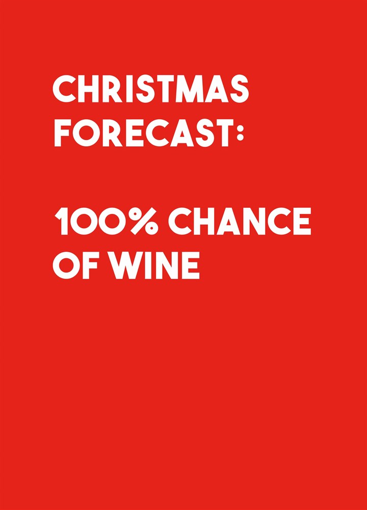 Christmas Forecast Card