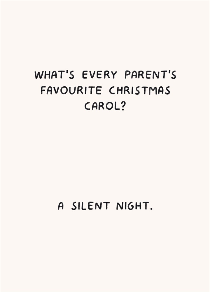 Parents Favourite Carol Card