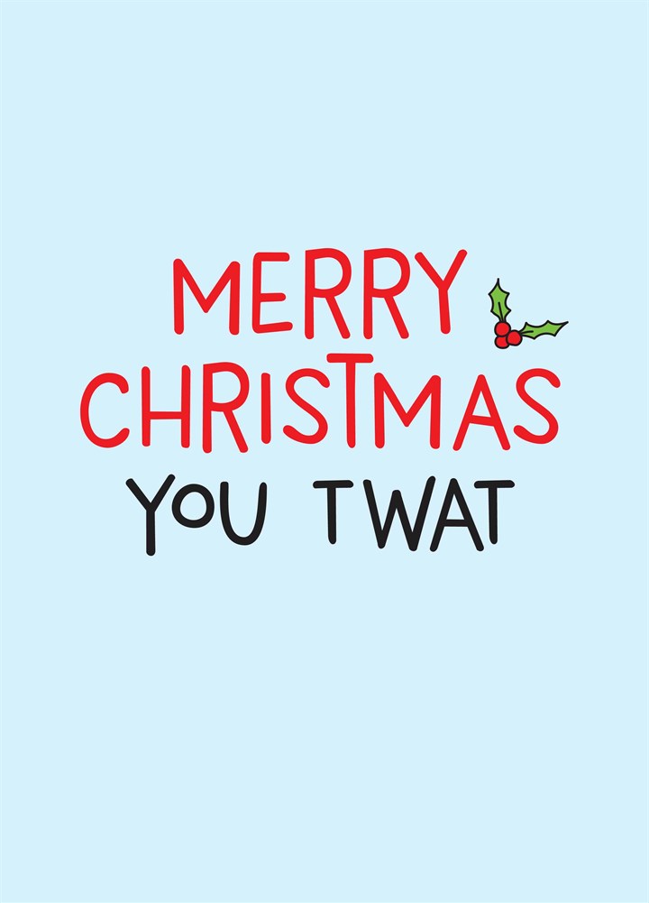 Merry Christmas You Twat Card