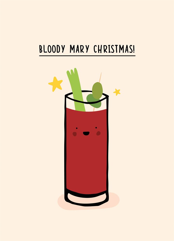 Bloody Mary Christmas Card