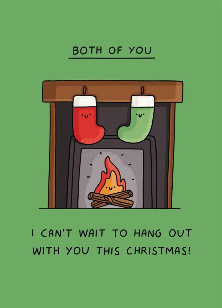 Hang Out This Christmas Card