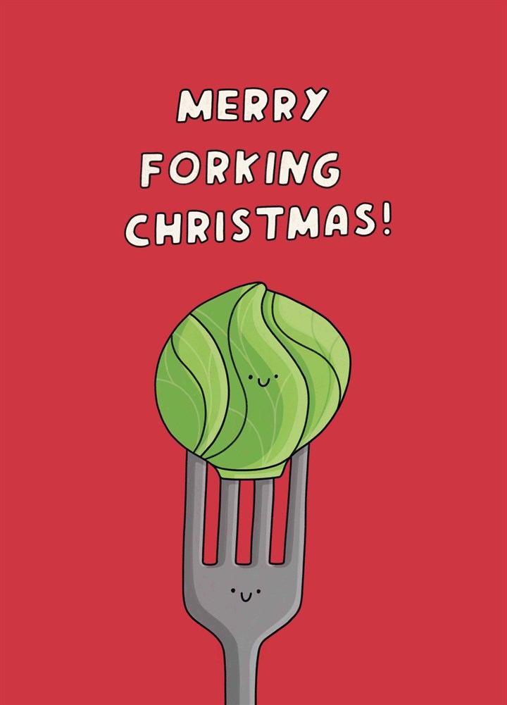 Merry Forking Christmas Card