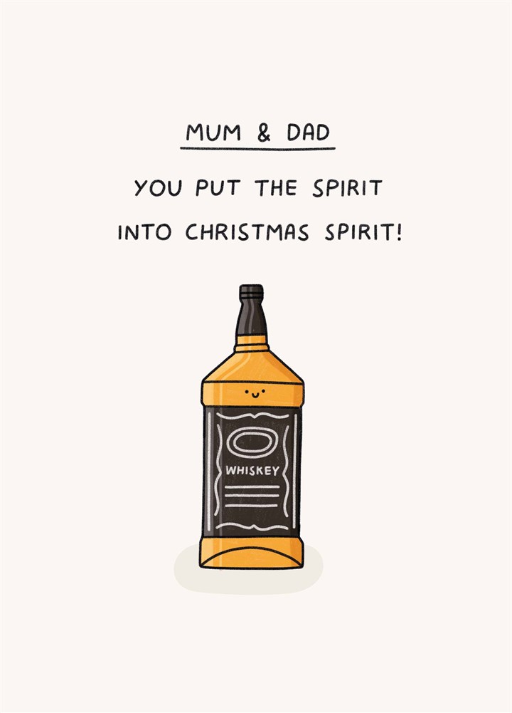 Mum & Dad Christmas Spirit Card