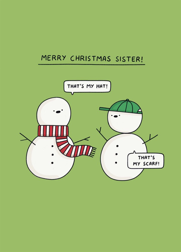 Merry Christmas Sister Card