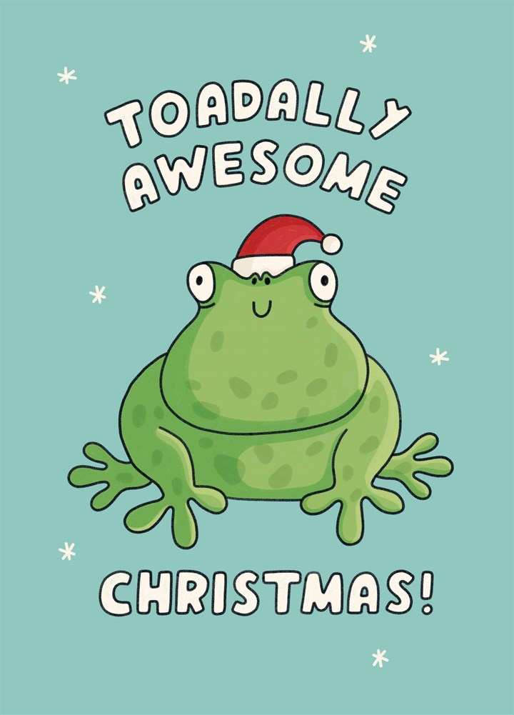 Toadally Awesome Christmas Card