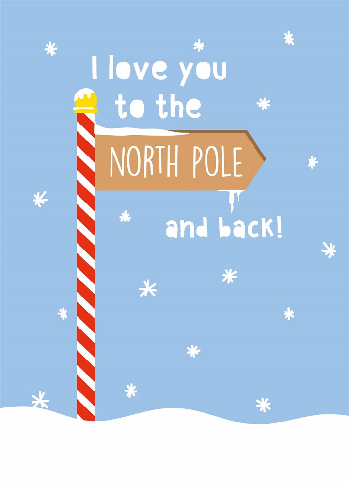 North Pole And Pack Card