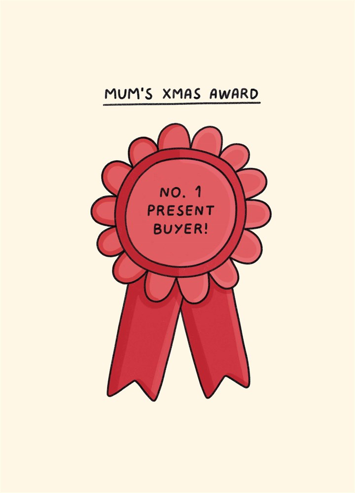 Mum's Xmas Award Card