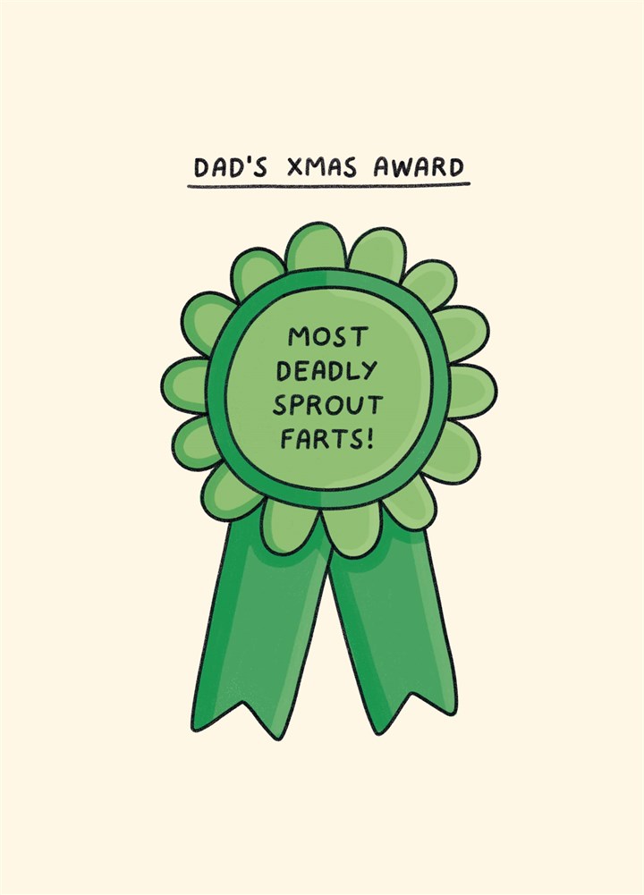 Dad's Xmas Award Card