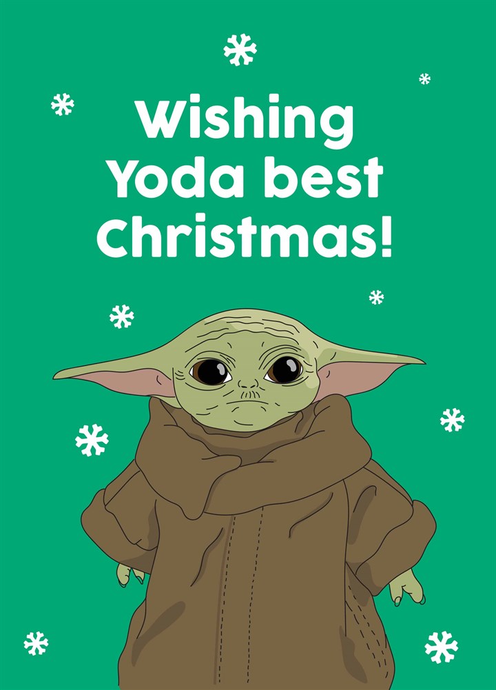 Wishing Yoda Best Christmas Card