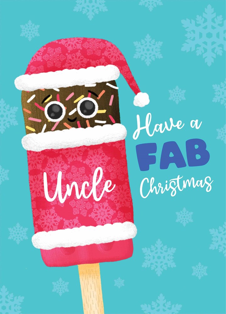 Uncle Fab Lolly Christmas Card