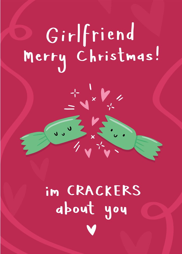Girlfriend Crackers Christmas Card