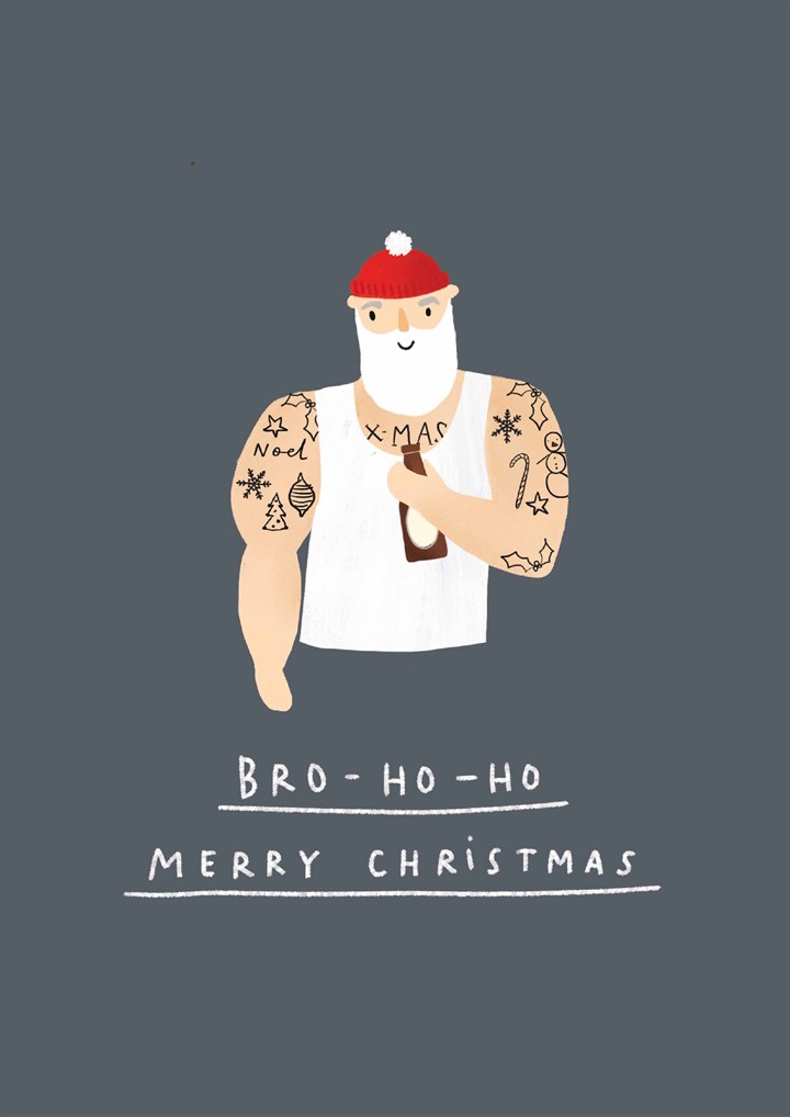 Bro-Ho-Ho Christmas Card