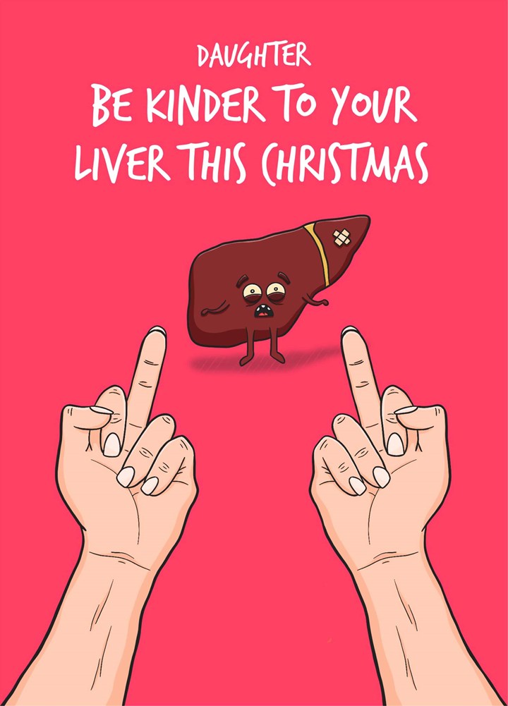 Daughter Liver Christmas Card