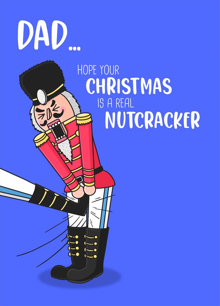 Dad Nutcracker Christmas Card