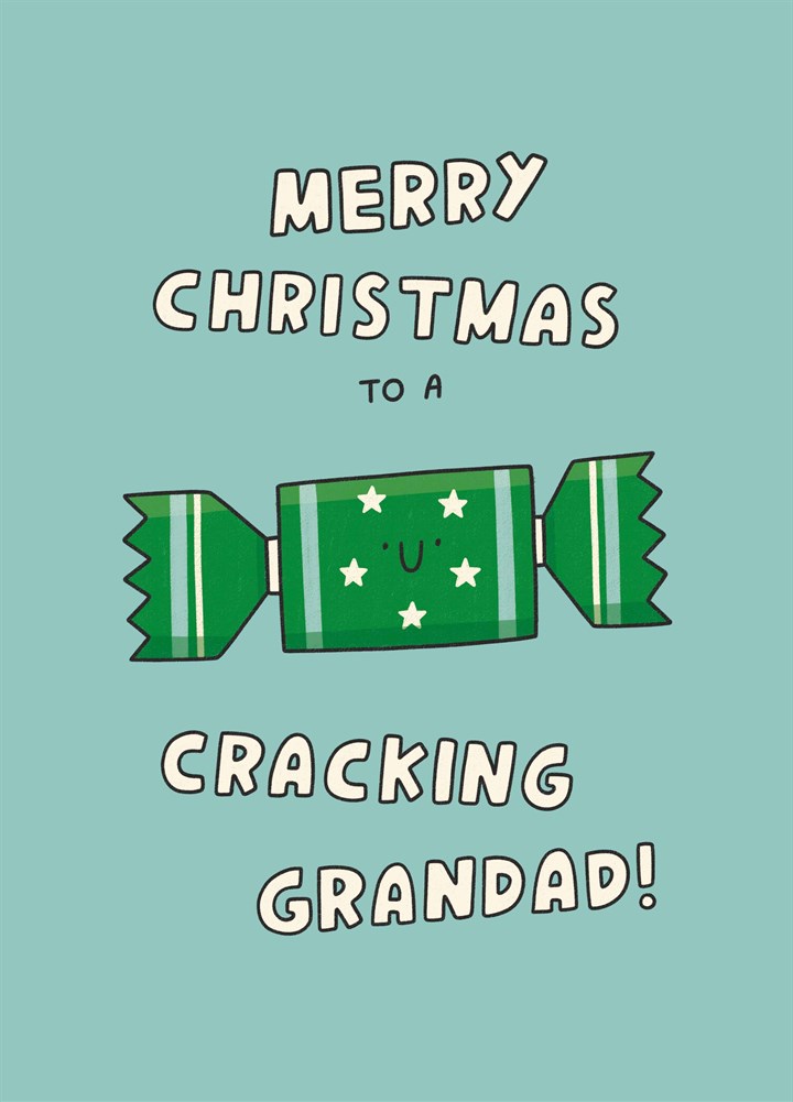 Cracking Grandad Christmas Card