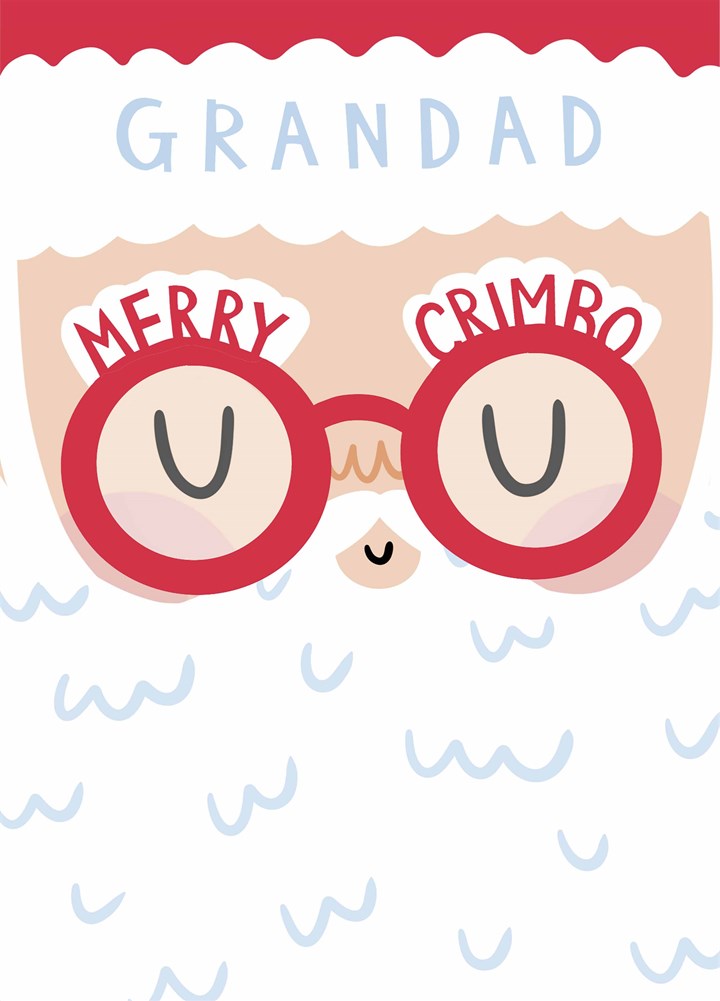 Grandad Santa Crimbo Card