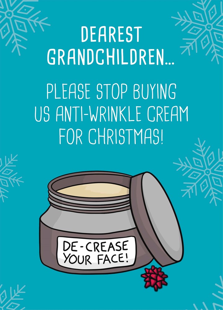 Grandchildren Anti-Wrinkle Christmas Card