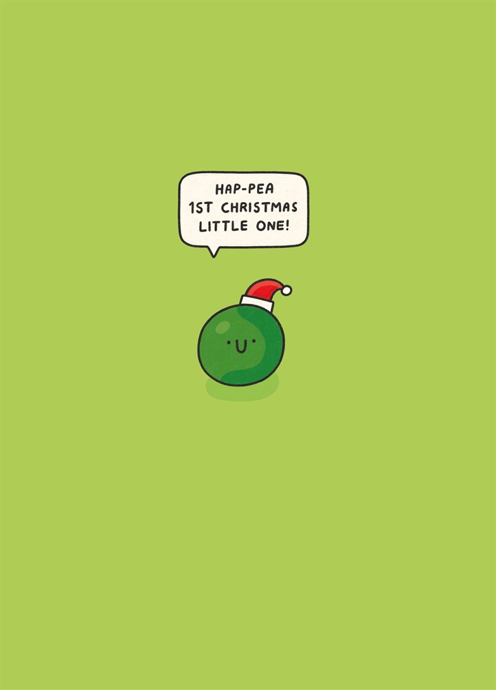 Hap-pea 1st Christmas Card