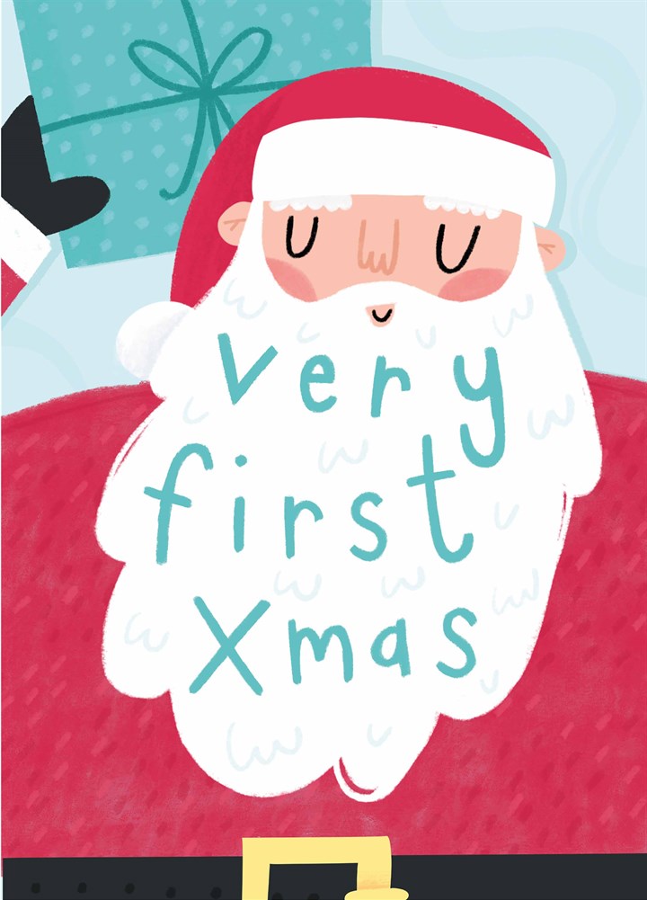 Santa Claus First Xmas Card