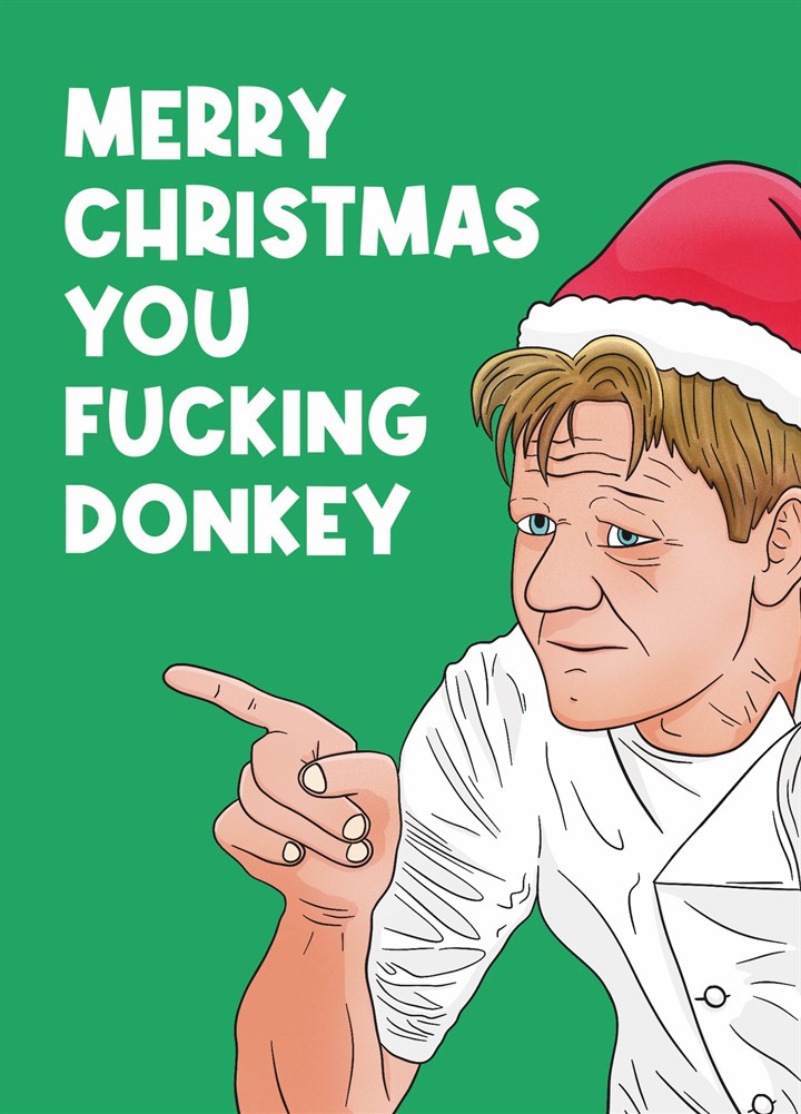 Fucking Donkey Gordon Christmas Card