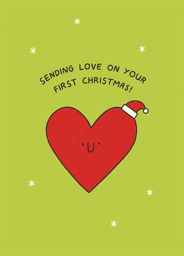 Sending Love First Christmas Card