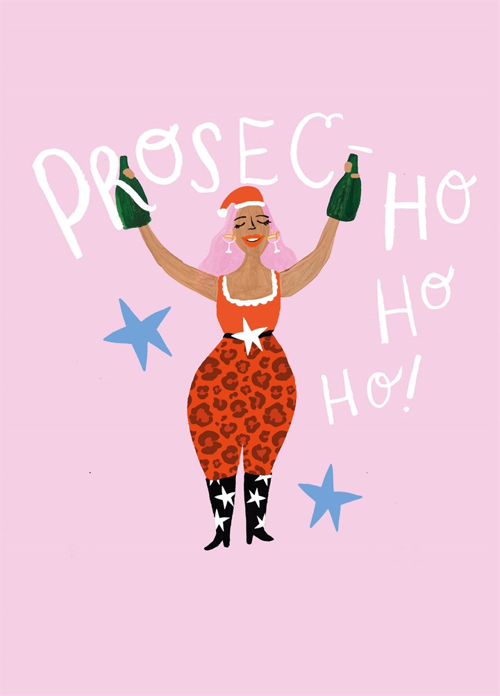 Prosec-ho-ho-ho Christmas Card