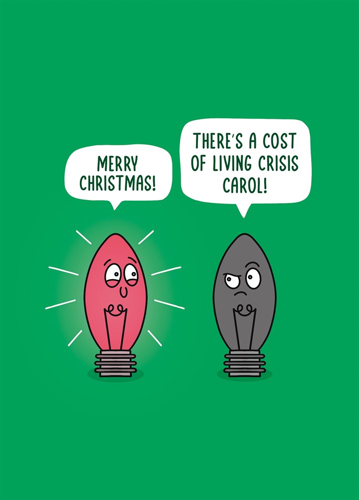 Christmas Lights Cost Of Living Crisis Card