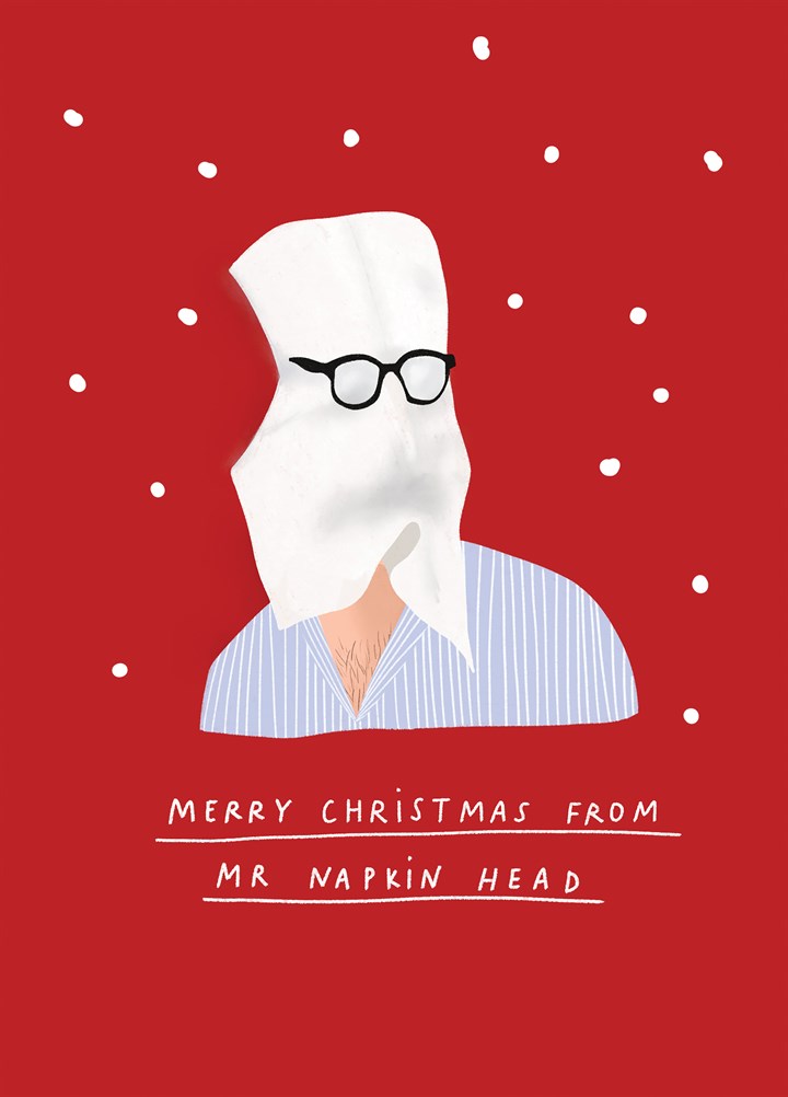 The Holiday Mr Napkin Head Christmas Card
