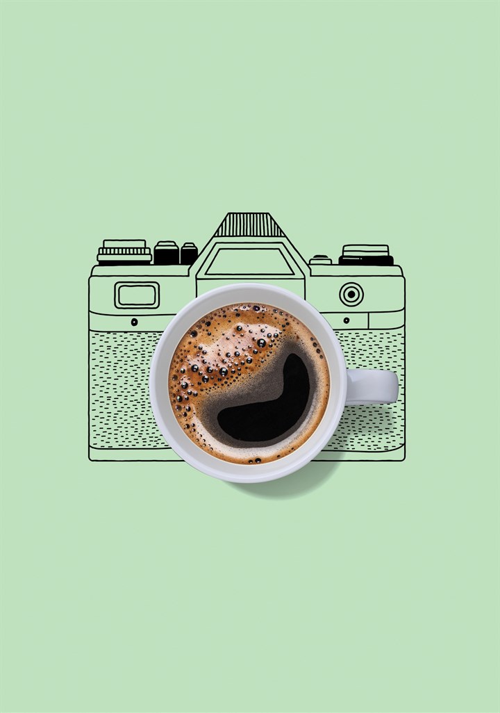 Click Click Coffee Cup Card