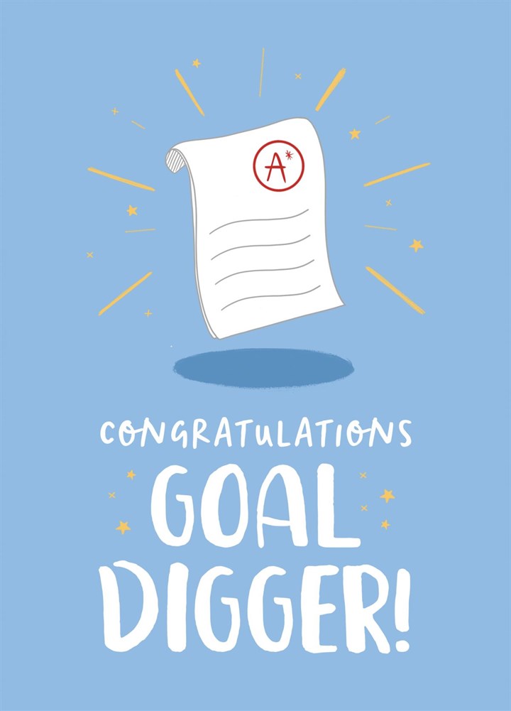 Congratulations, Goal Digger Card