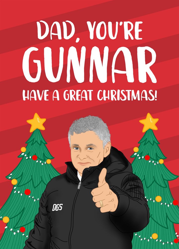 Manchester United Christmas Card For Dad Card