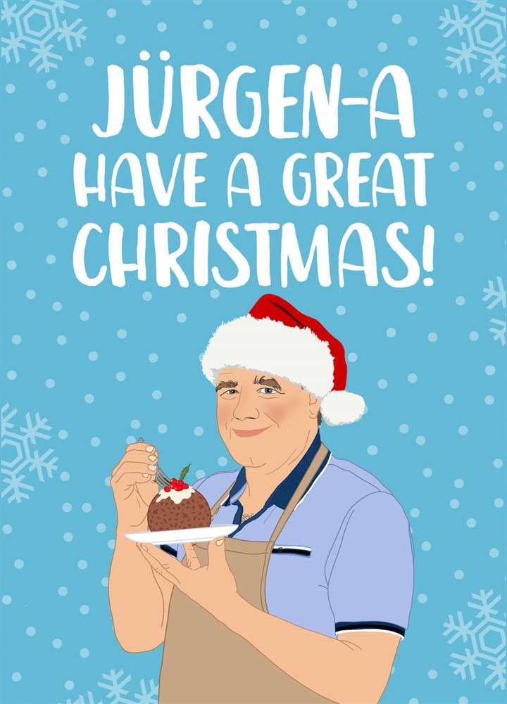 Funny Jurgen Bake Off Christmas Card