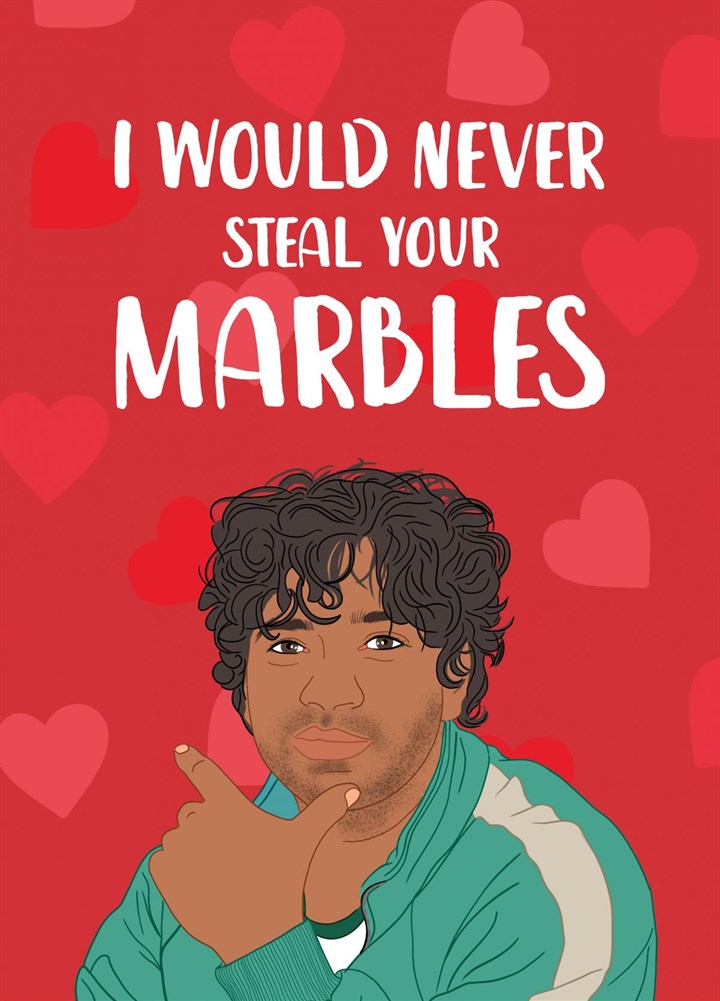 Marble Stealer Valentine's Day Card