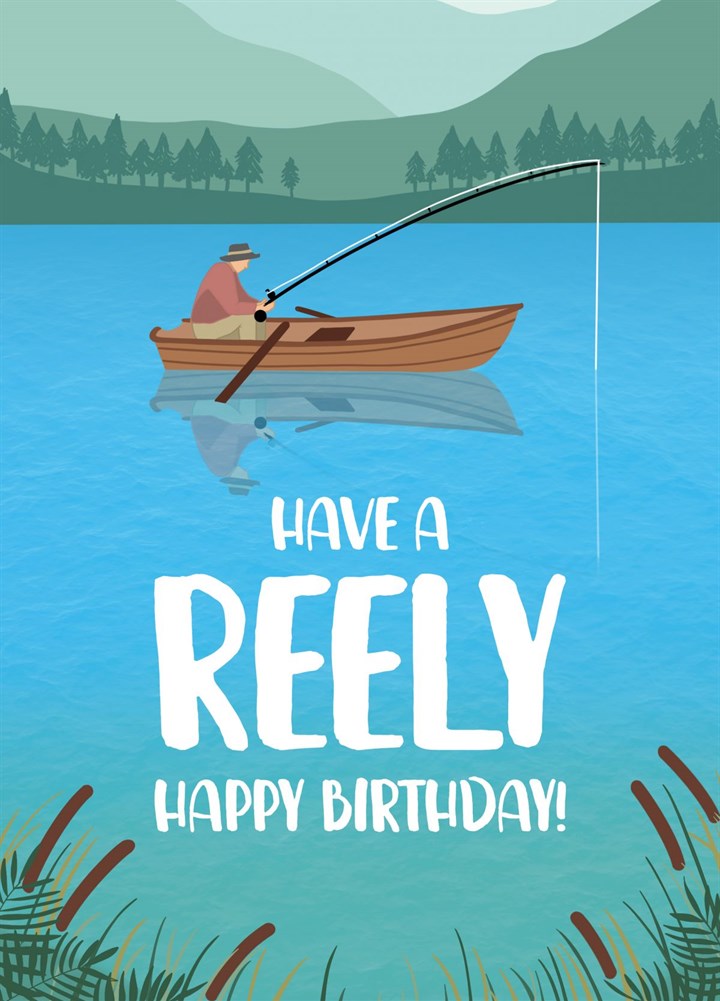 Funny Fishing Birthday Card