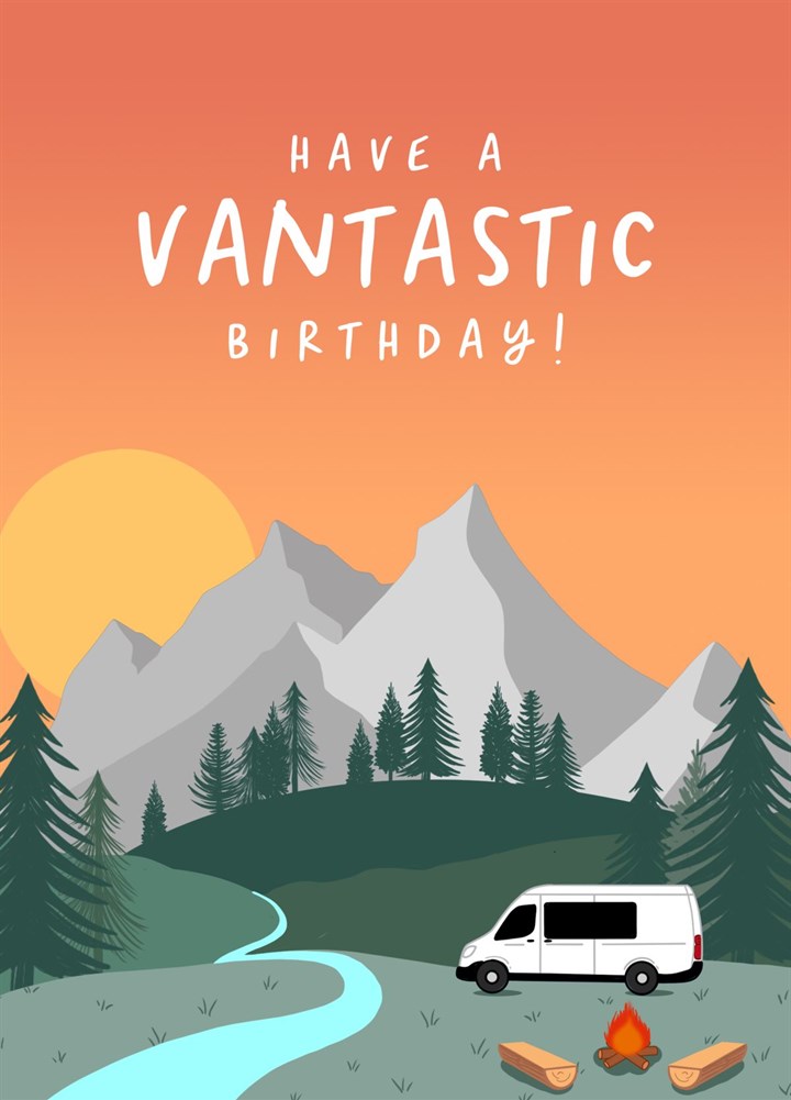 Funny Birthday Card For Camper Van Lover