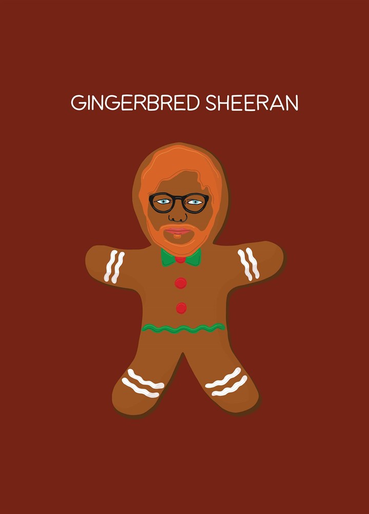 Gingerbread Sheeran Card