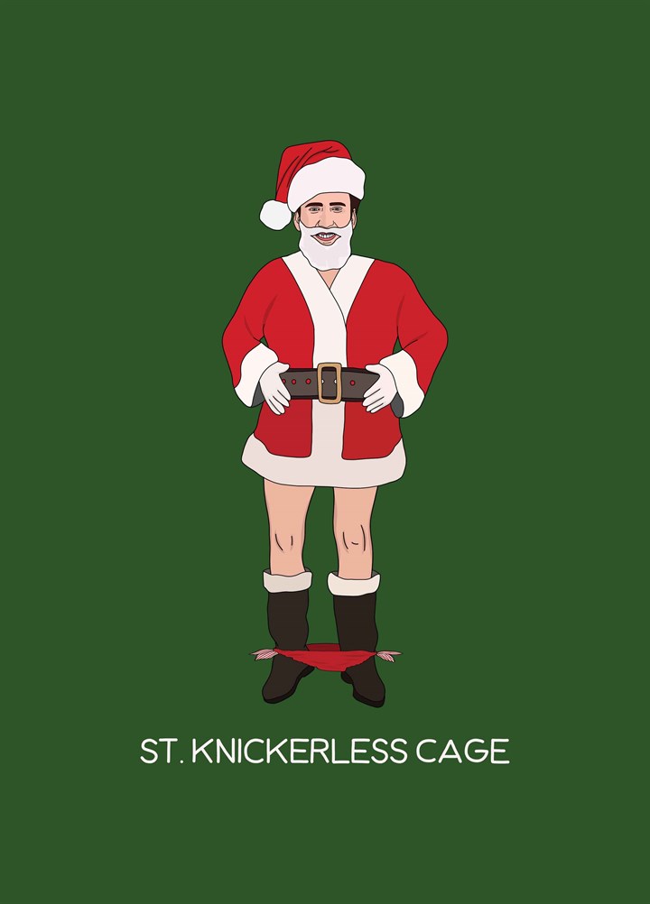 St Knickerless Cage Card