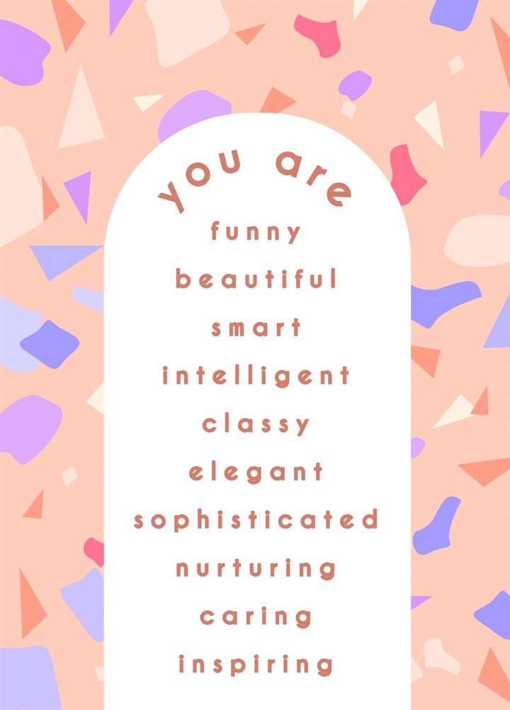 You Are Funny, Beautiful, Smart Card