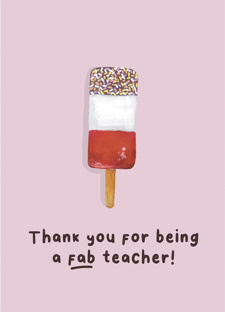 Fab Teacher Card