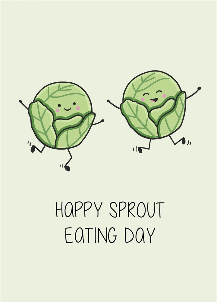 Happy Sprout Eating Day Card