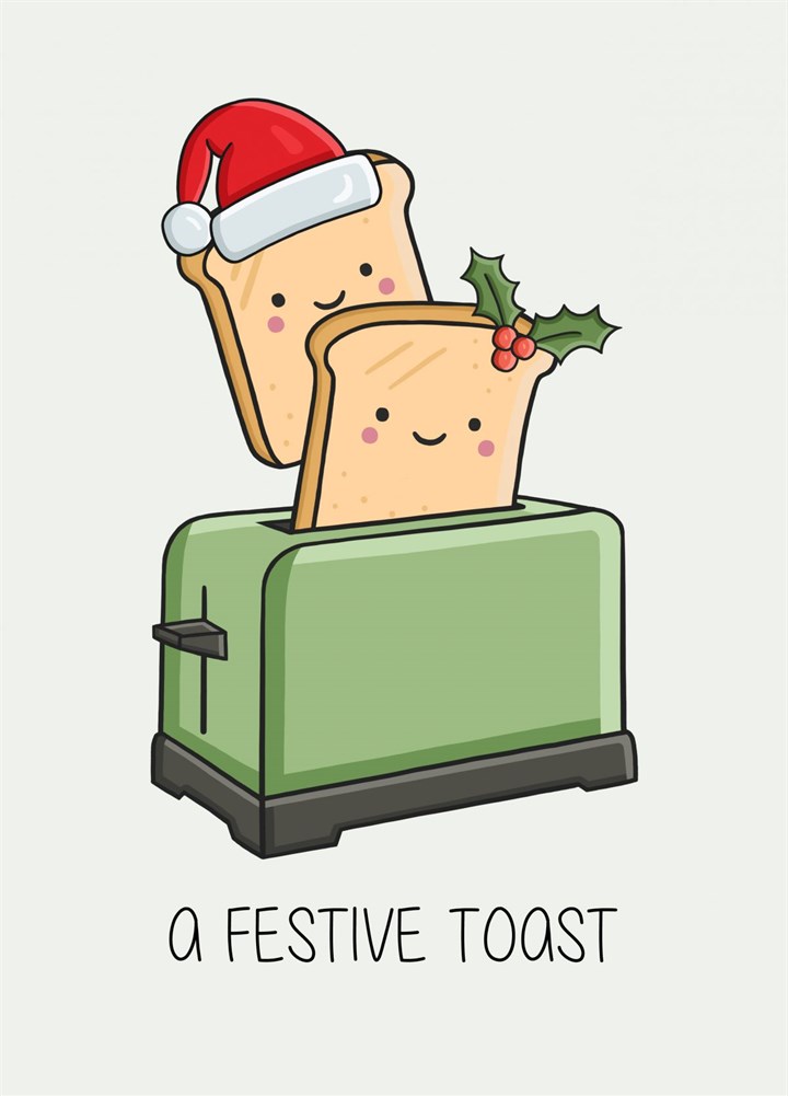 A Festive Toast Card
