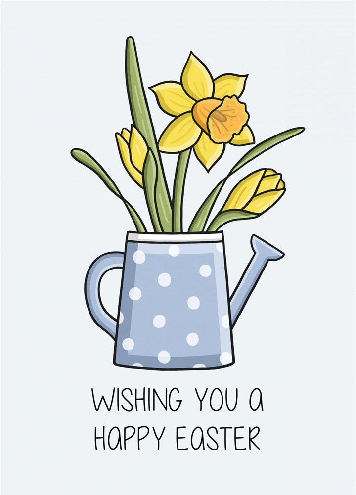 Daffodil Easter Wishes Card